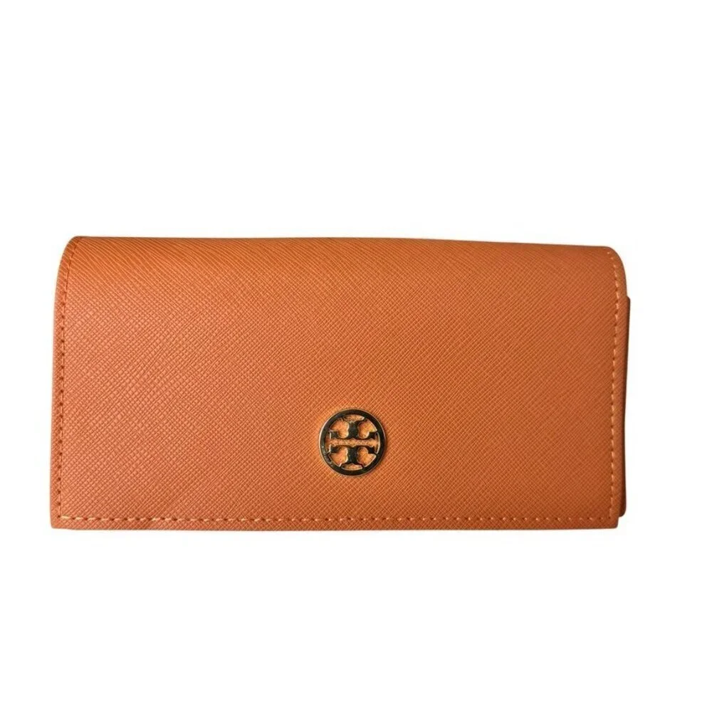 Tory Burch Sunglasses Case Holder faux Saffiano Leather Logo New Without Tags